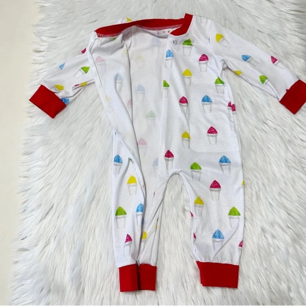 The Printed‎ Press Snowball Footless Pajamas